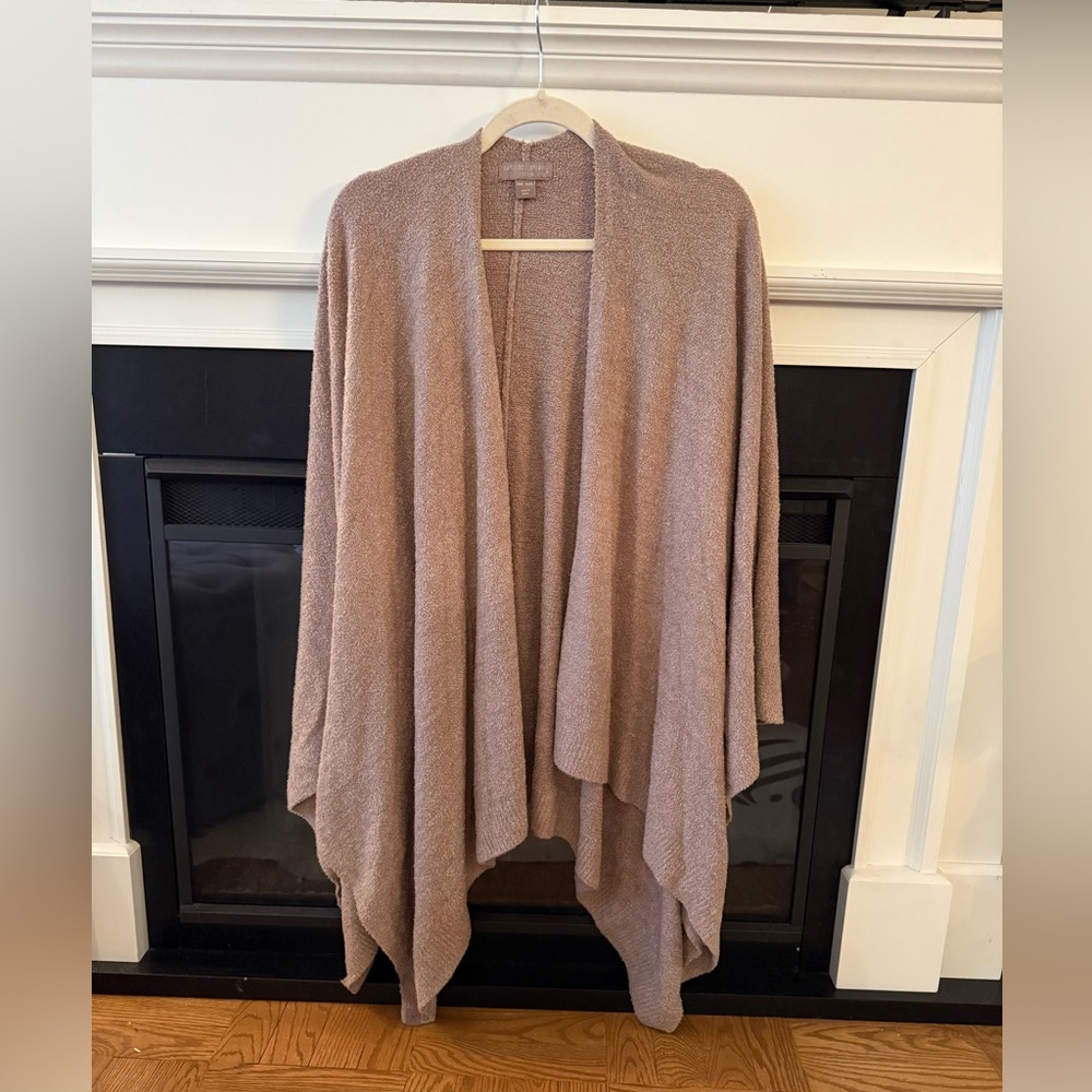 Barefoot Dreams beige wrap scarf
